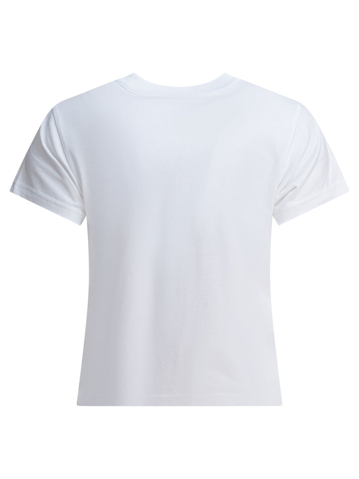 Alexander Wang Essential Jsy Shrunken Tee W/Puff Logo T-shirts - Bianco | 18d3e8199b343dc3f2380358a771d7c4ed33f67f