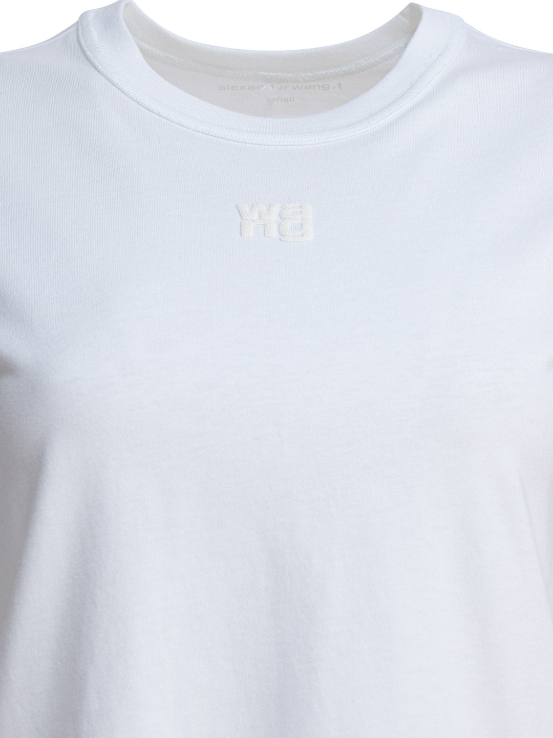 Alexander Wang Essential Jsy Shrunken Tee W/Puff Logo T-shirts - Bianco | af70686613b3b51c4821ec0c372dc6c712fbfa22