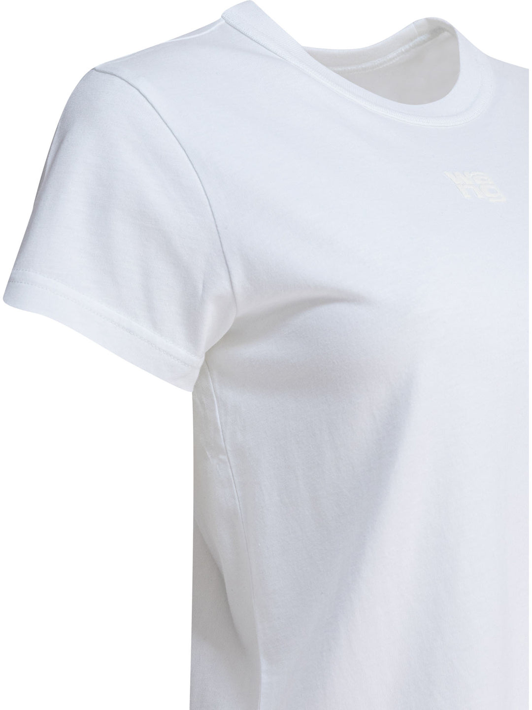 Alexander Wang Essential Jsy Shrunken Tee W/Puff Logo T-shirts - Bianco | 3afba00e09fccd1c8ac6c97ec5df608193cf4c41