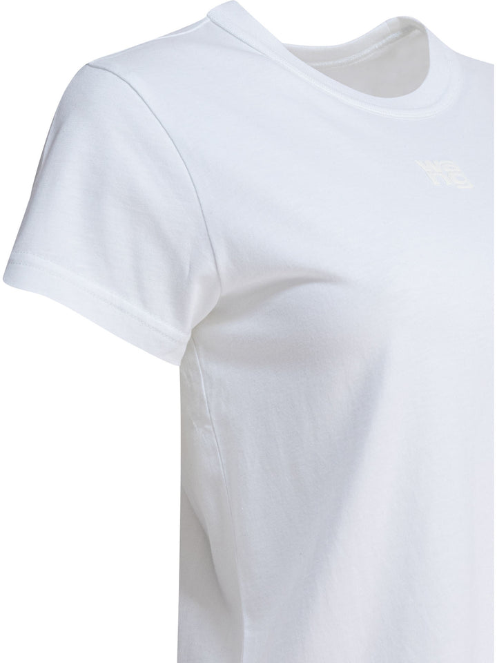 Alexander Wang Essential Jsy Shrunken Tee W/Puff Logo T-shirts - Bianco | 3afba00e09fccd1c8ac6c97ec5df608193cf4c41