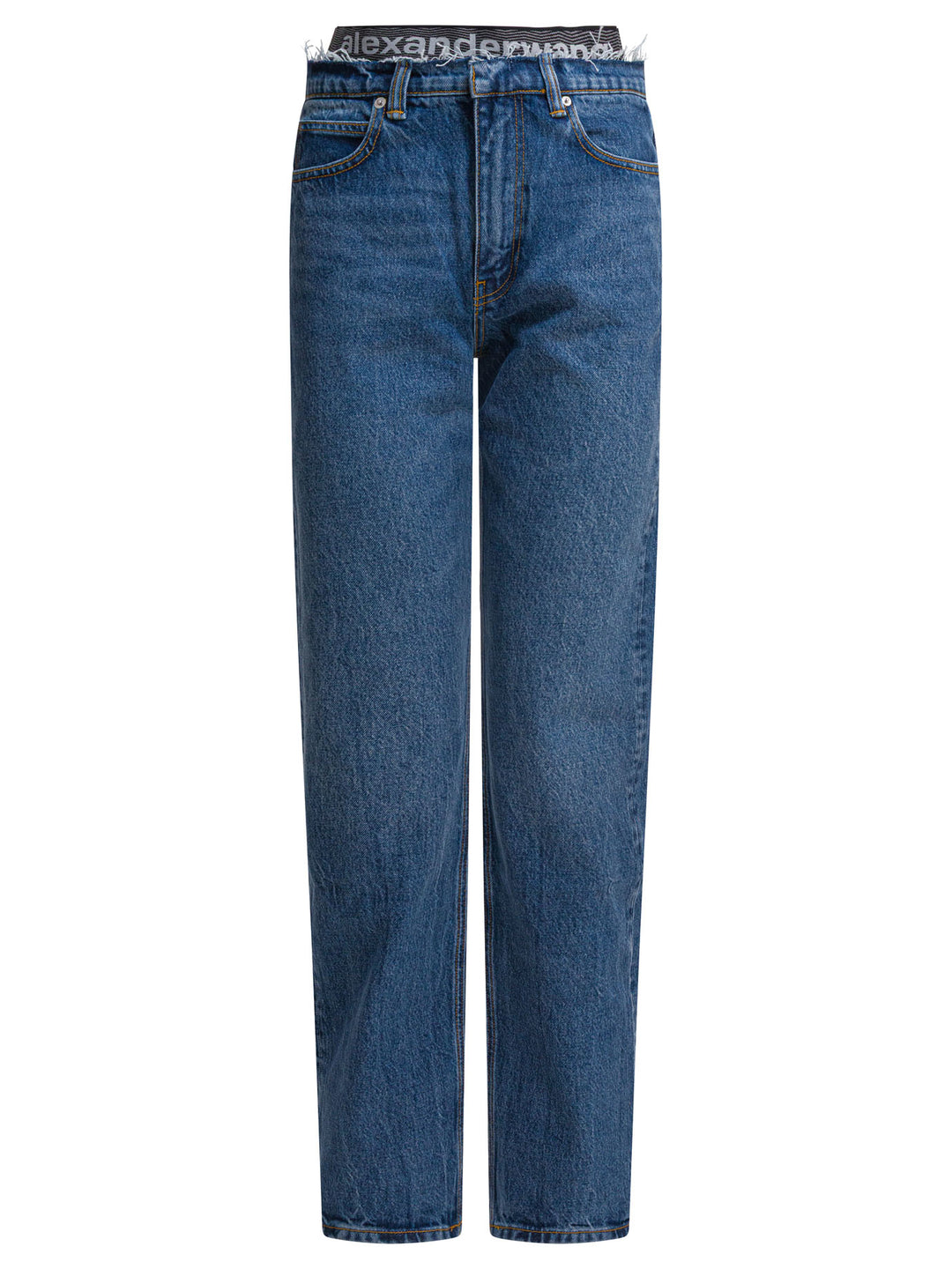 Alexander Wang Pre-Styled Ez Jean W/ Sporty Undie Jeans - Blu | 7c6d773f90a7aab50f1b00c5f4f9e6eac7cf55e8