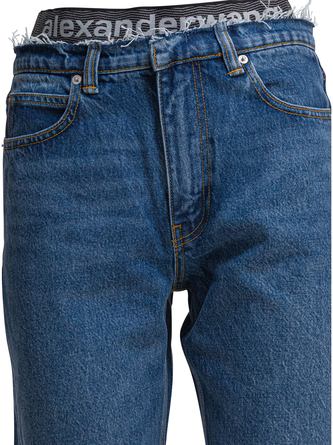 Alexander Wang Pre-Styled Ez Jean W/ Sporty Undie Jeans - Blu | 5cb26a24be6df91347f0d3267e9d1c0eadc2de31