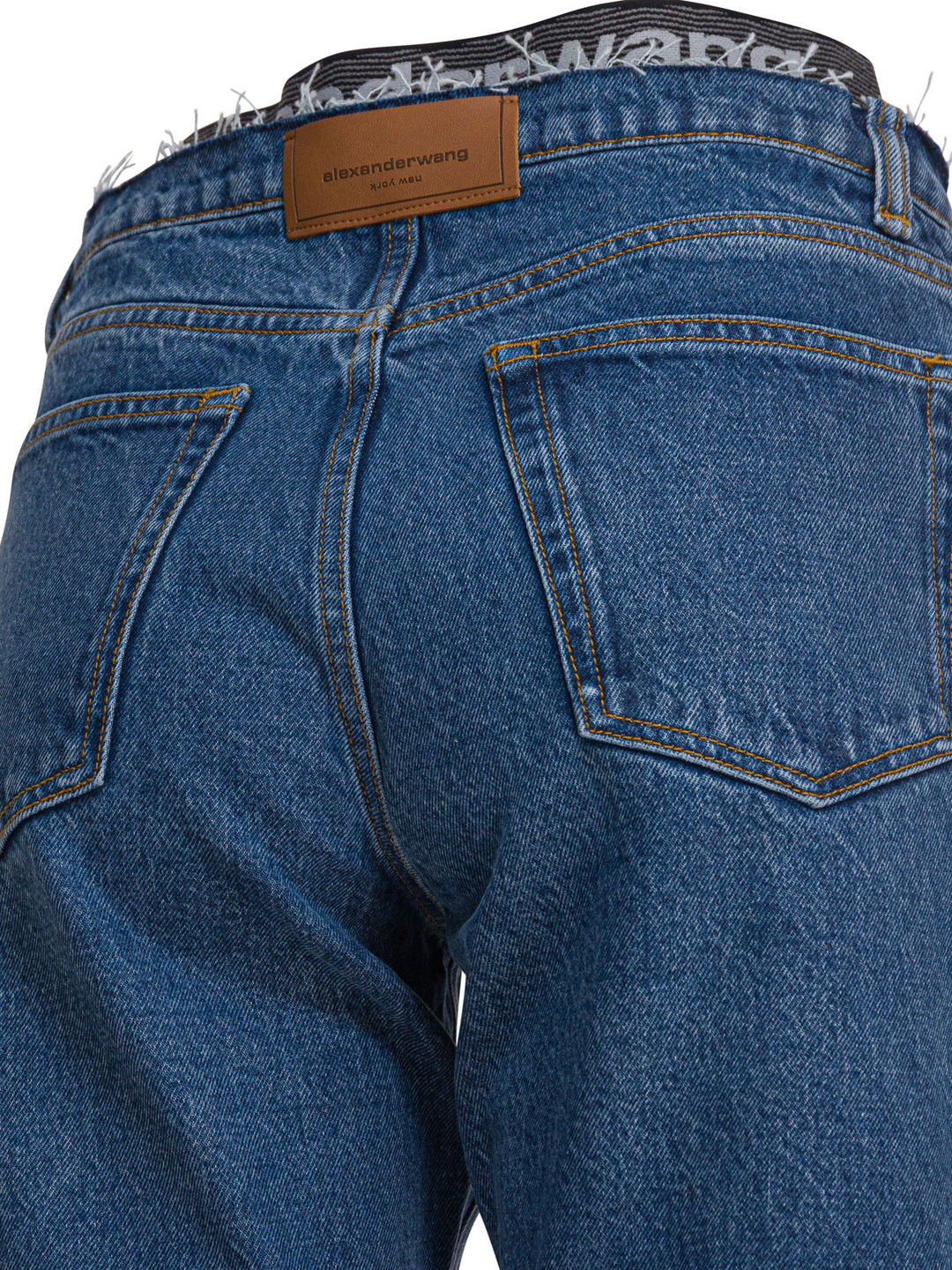 Alexander Wang Pre-Styled Ez Jean W/ Sporty Undie Jeans - Blu | bbd067579e3fac1961f9289ec30d1279022d0df0