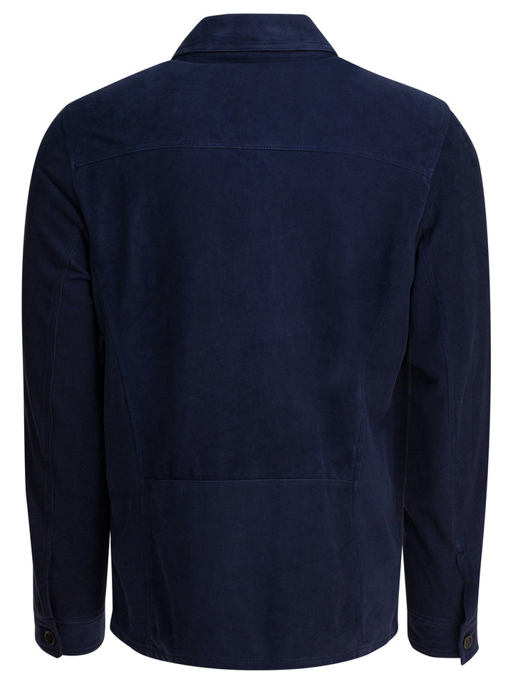 Altum Suede Overshirt Jacket Jackets and Coats - Blu | f8cacd40d6e86b686754041523d6620a3426a47a
