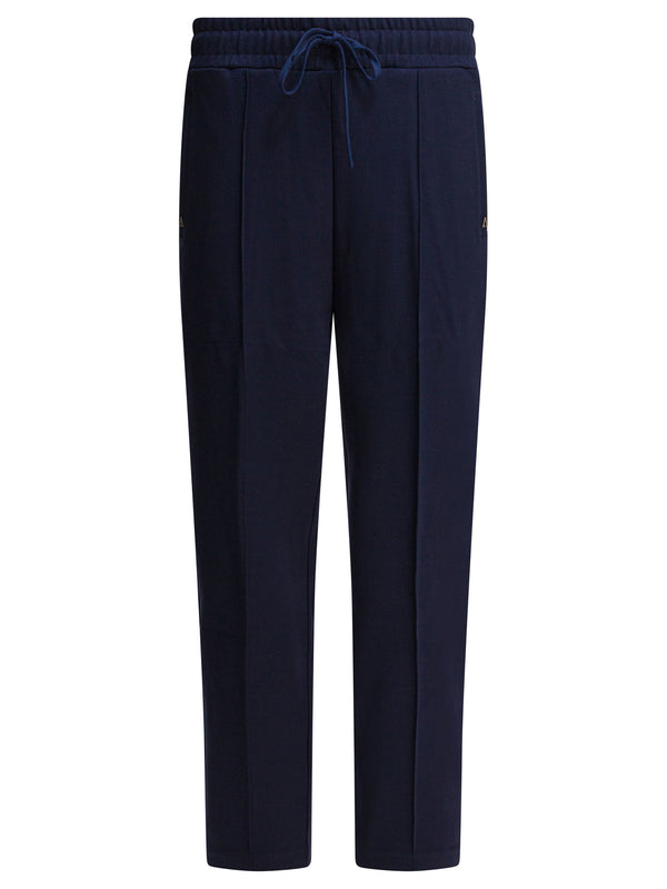 Pants With Elasticized Waist Trousers Blu