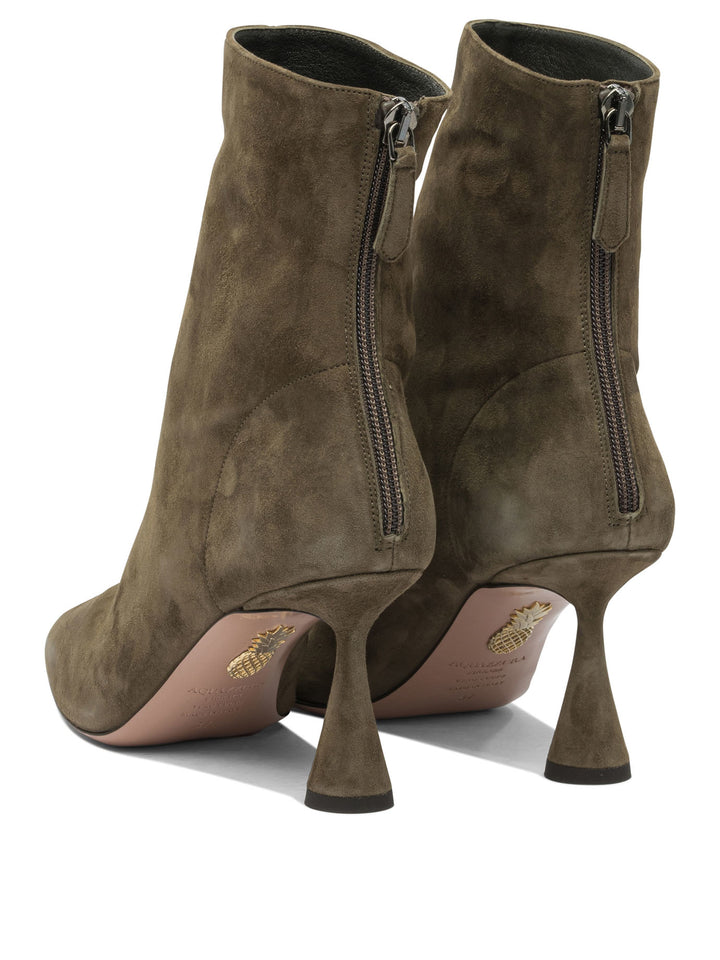 Aquazzura Amore 75mm Boots and Ankle Boots - Verde | 70b531d88c170238f31ebca651211461f9b9923e