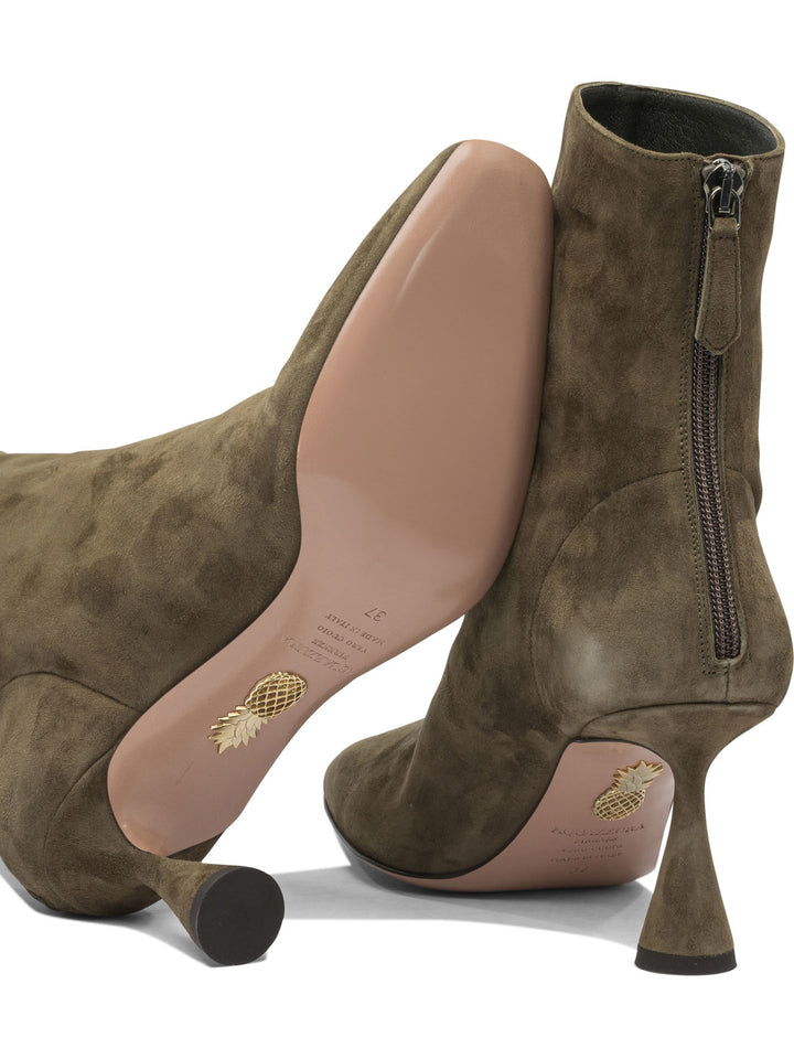Aquazzura Amore 75mm Boots and Ankle Boots - Verde | a4258cc271e5034eaacbe122bde49ee7f6f9f1f3
