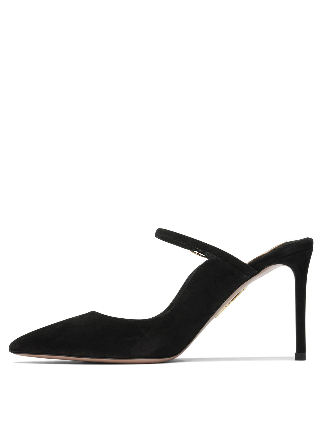 Aquazzura Mary Jane Mule With Heel 80mm Heeled shoes - Nero | e1103dc04112e83c5abf43628a73931a89e59f4e