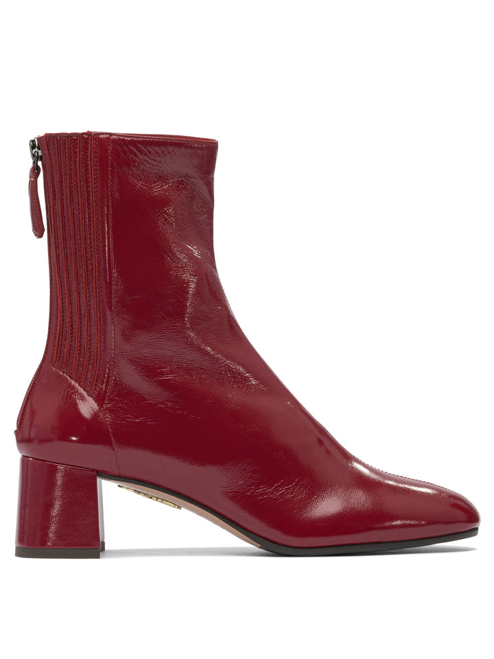 Aquazzura Saint Honore 50mm Boots and Ankle Boots - Rosso | a6192576f091bb742e28343febacc1134d8dbd2c