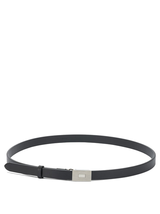 Leather Belt Cinture Nero