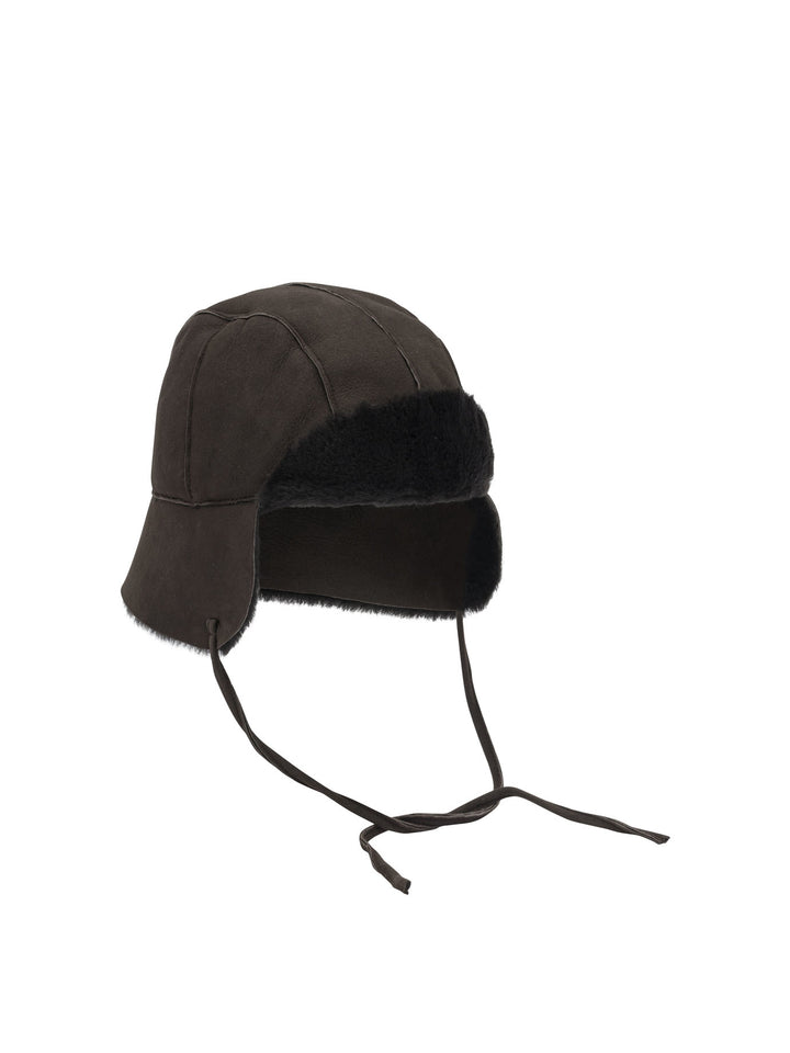 Auralee Mouton Merino Wool Beanie Cappelli - Marrone | 28eed781b8994658d068b10b38b6acde7580fe4a