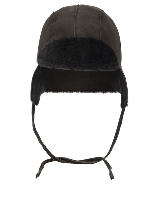 Mouton Merino Wool Beanie Cappelli Marrone