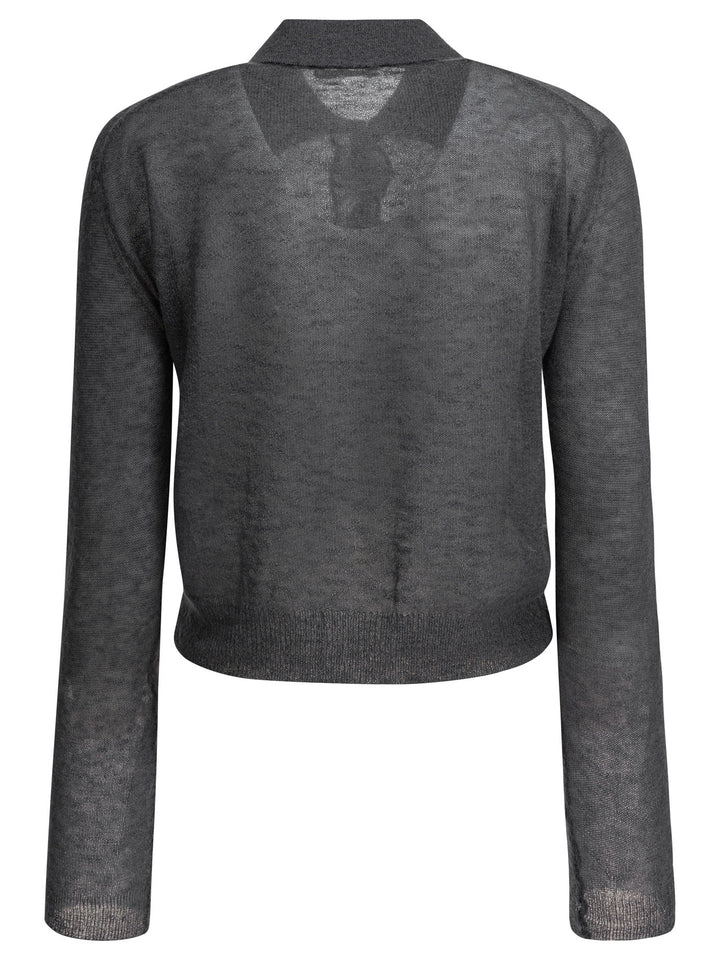 Auralee Mohair Wool Cardigan Knitwear - Grey | bf70ecedd0dbfcd888584ce2d2d2234669db6a18