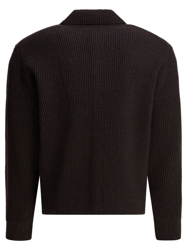 Auralee Super Fine Wool Cardigan Knitwear - Marrone | 6ecba57cd487ff46a9fed3f0be47a8b266dc5172