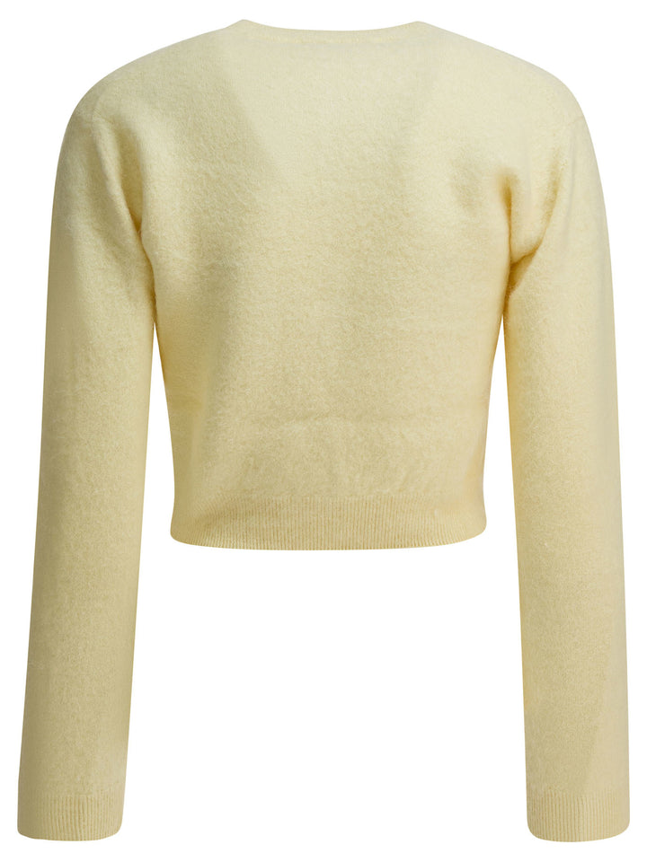 Auralee Alpaca Cardigan Knitwear - Giallo | 53752809488e7fecb72f81aa0fd2ea3c140154bf