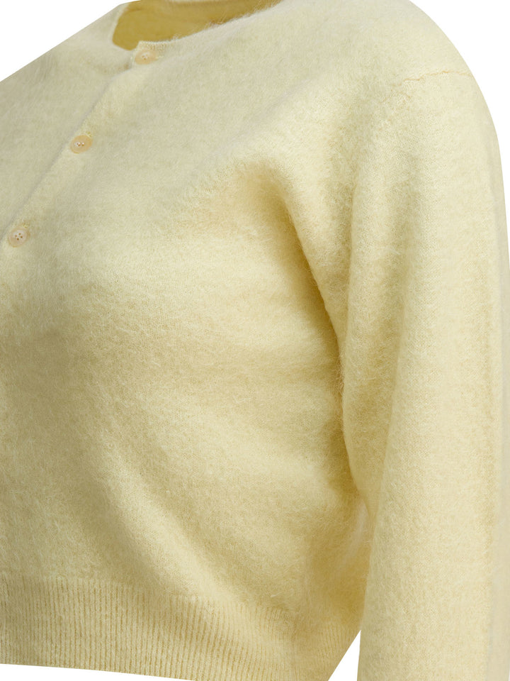 Auralee Alpaca Cardigan Knitwear - Giallo | e3240e6f5e3bba1eb9e84e78e2a321fa4370aaf4