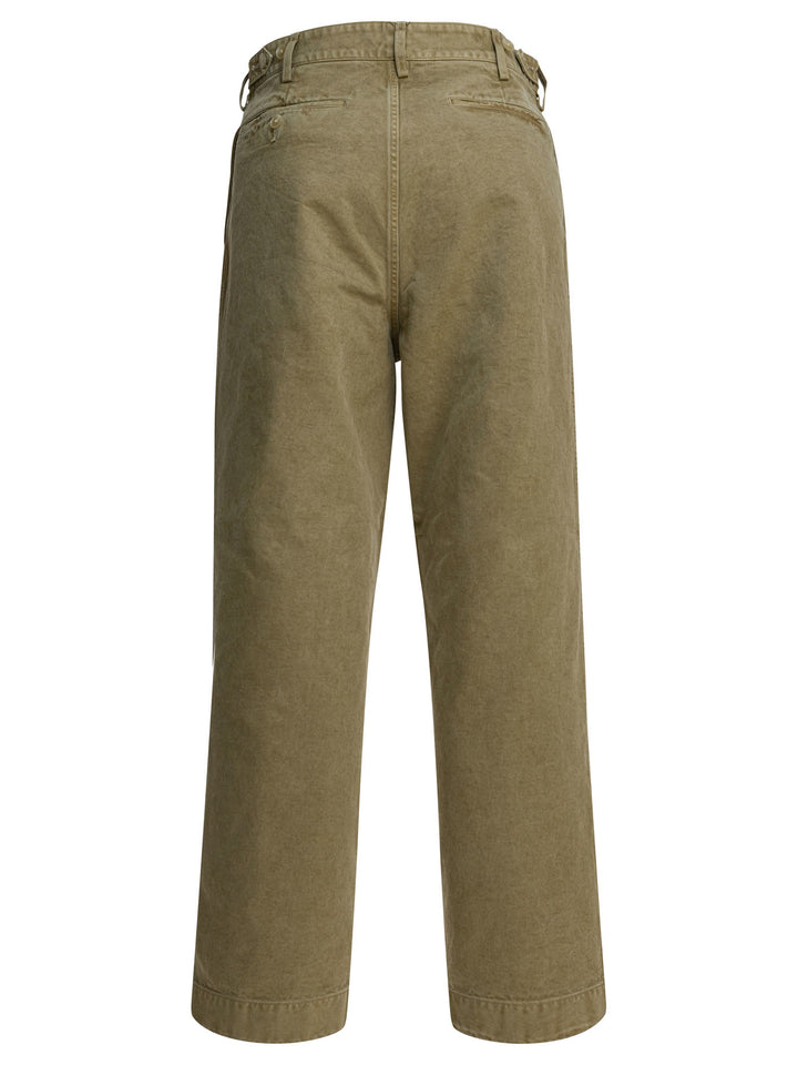 Auralee Chino Pants Trousers - Verde | 12a4ec87a6d128876b37f1ed5c594c4530f1f676