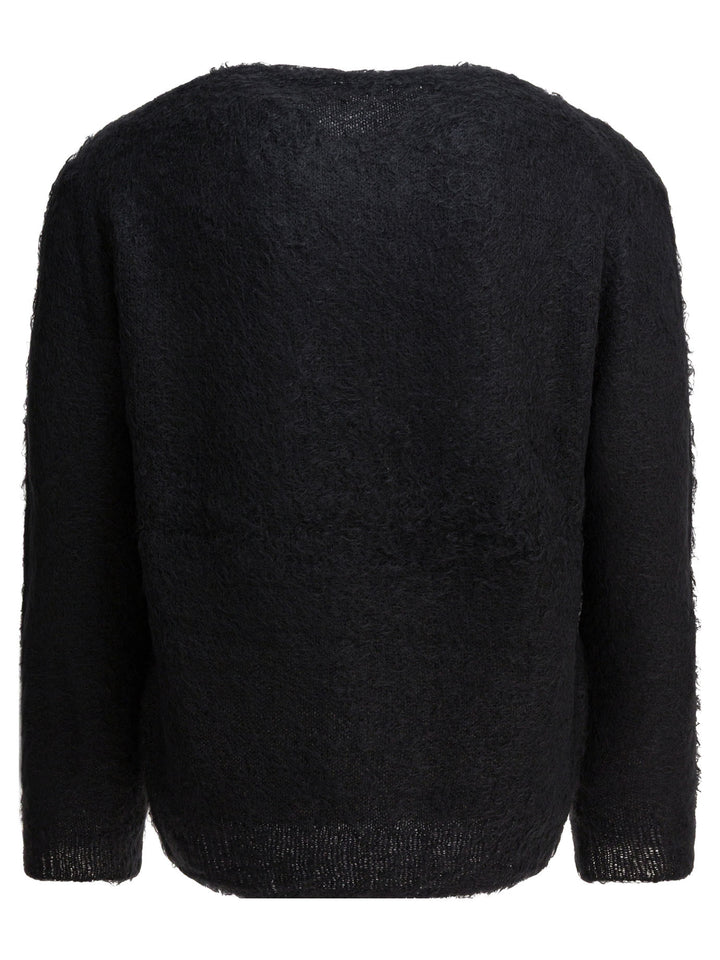 Auralee Mohair Crew-Neck Sweater Knitwear - Nero | c2127c01e915bdeaa458213c962db51f415ed258