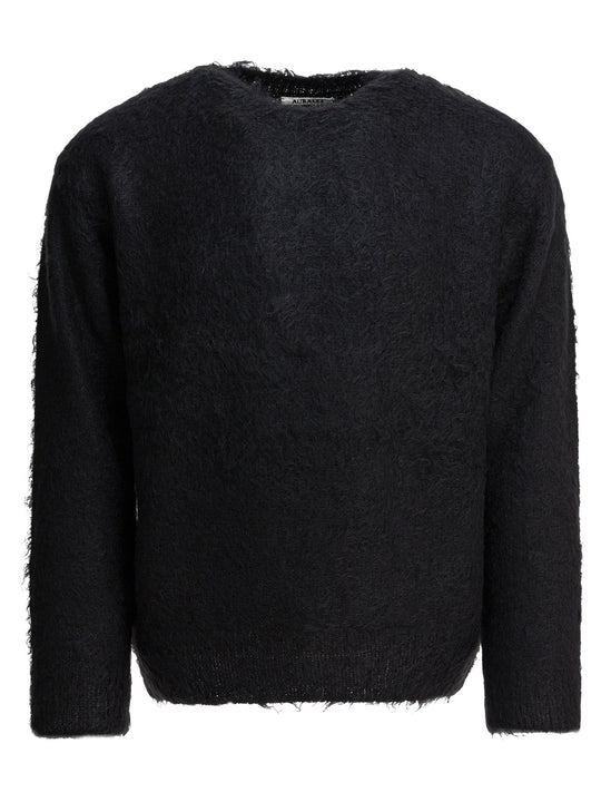 Mohair Crew-Neck Sweater Knitwear Nero
