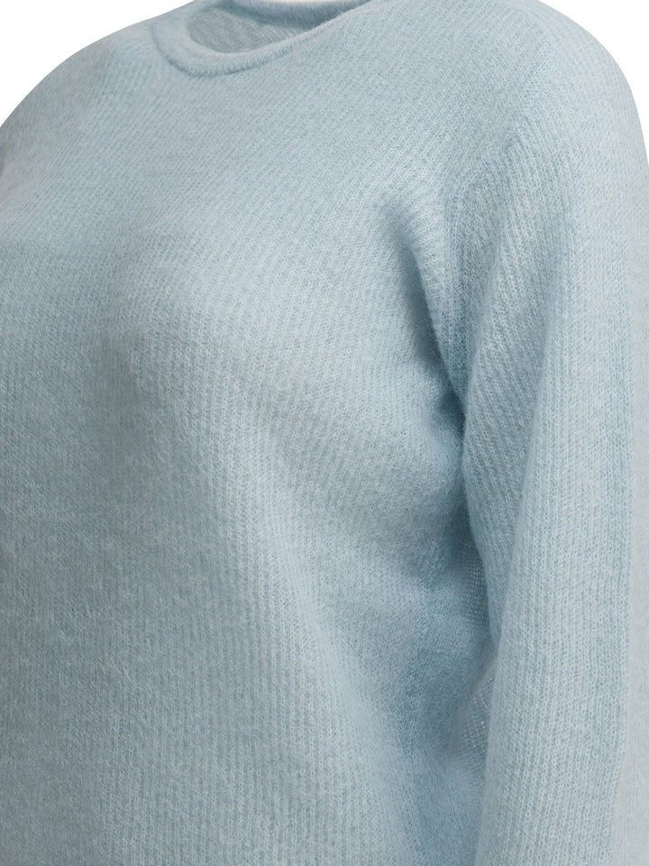 Auralee Alpaca Crewneck Sweater Knitwear - Light blue | eb239ed13819de7325a4a7aa59bf71d8218852ce