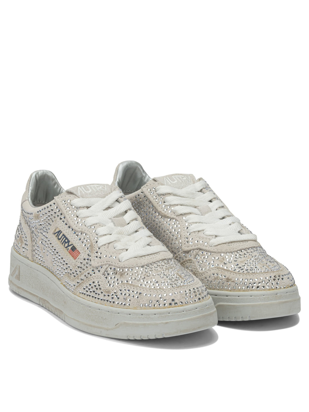 Autry Medalist Low Crystal Sneakers & Slip-On - Bianco | 2f27ea1b2b2c910f873b9437eb806665362f94f4