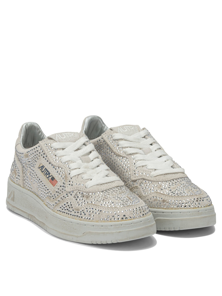 Autry Medalist Low Crystal Sneakers & Slip-On - Bianco | 2f27ea1b2b2c910f873b9437eb806665362f94f4