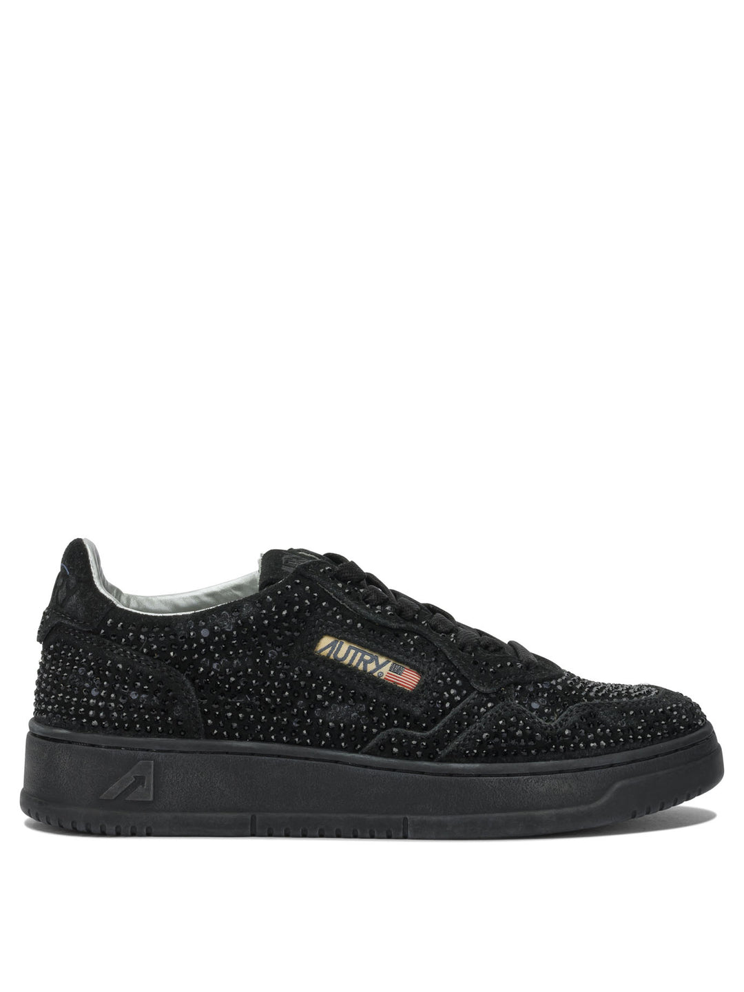 Autry Medalist Low Crystal Sneakers & Slip-On - Nero | 97891ae1a52cc4bf274f9178a836da80bded18c5