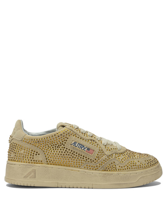 Medalist Low Crystal Sneakers & Slip-On Beige