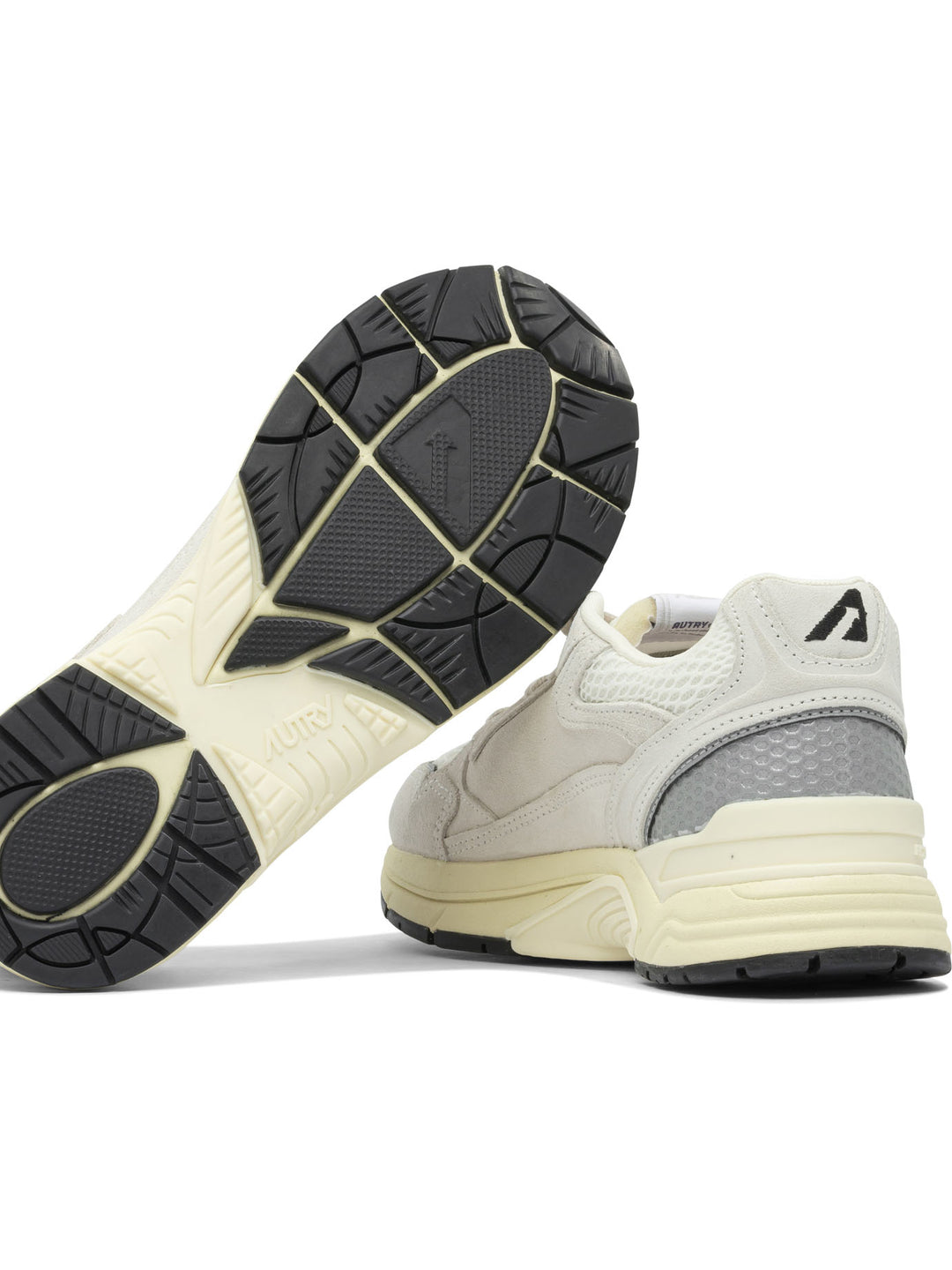 Autry Hyperway Low Wom Suede/Mesh Wht/Silv Sneakers & Slip-On - Grey | f3a7a3ecbc0c7b2c40825ae8b4c7c724615671fd