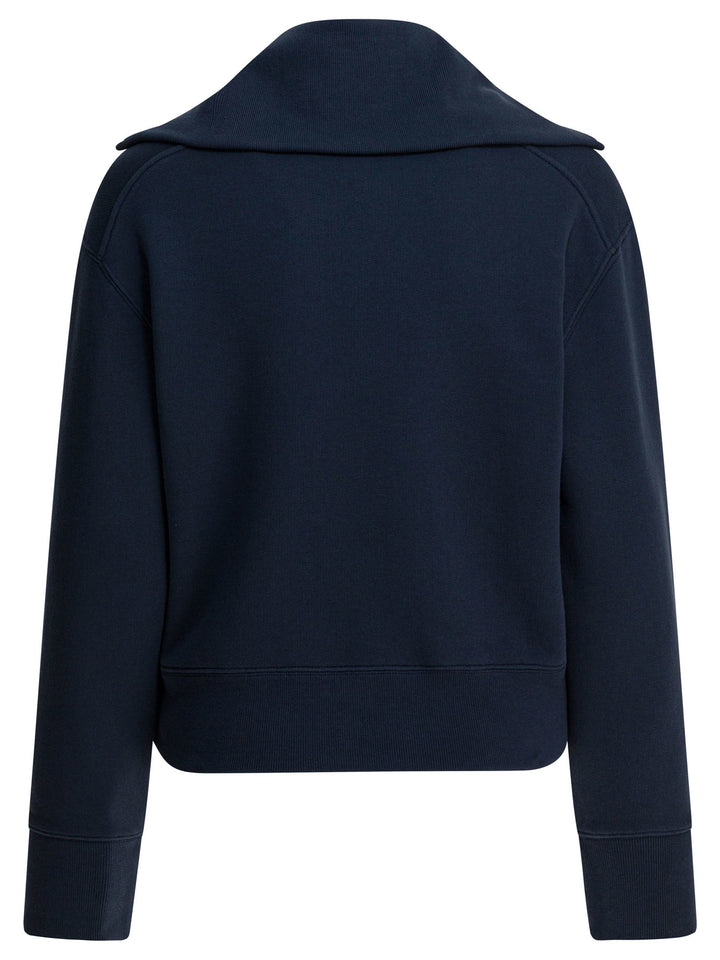 Autry Sweatshirt With Half Zipper And Club Logo Sweatshirts - Blu | d830e98d413488fbc0fc85b11f12abd406d460d1