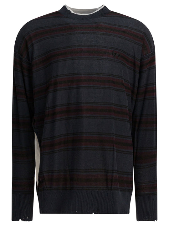 Layered Knitting Top Nero