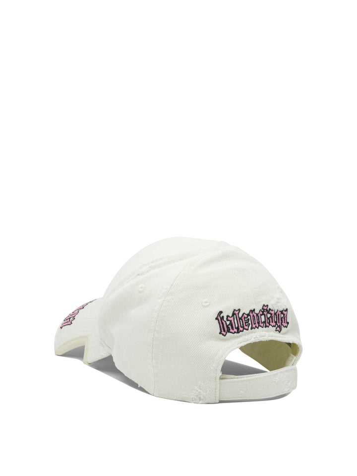 Balenciaga Blackletter Script Cappelli - Bianco | b70781ad5b9fa4ea2be46ddb9b12151594aeb7d3