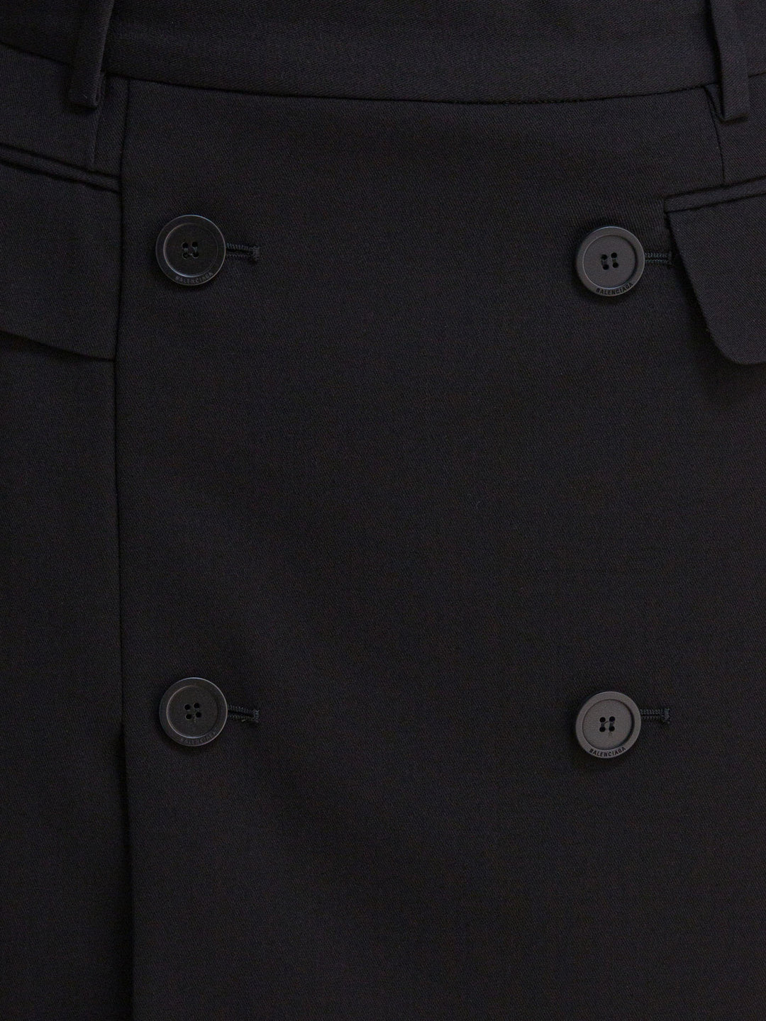 Balenciaga Viscose And Wool Twill Miniskirt Gonne - Nero | 1cabeb518891f19263bb2796d4f0a8277129f9f3