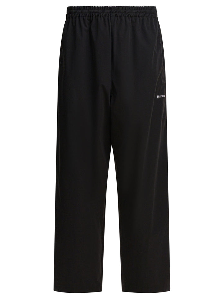 Balenciaga Sports Pants With Logo Trousers - Nero | 4d390f2567ac792b5e323be9e90f679c315f2344