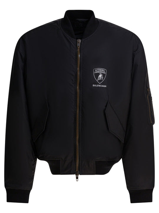 Automobili Lamborghini Jackets And Coats Nero
