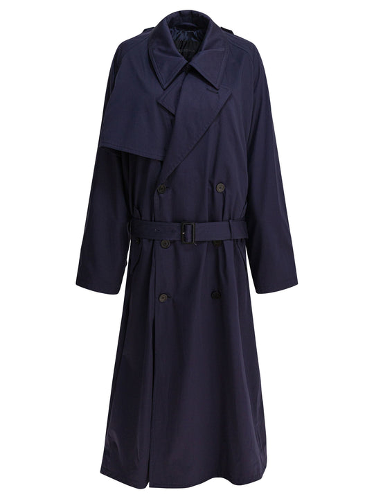 Cotton Trench Coat Jackets And Coats Blu
