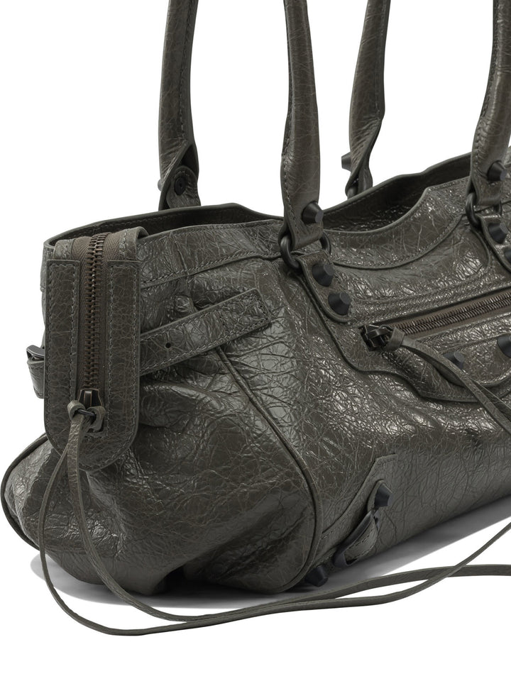 Balenciaga Le City East-West" Medium Shoulder Bag Borse a Spalla e Tracolla - Verde | adb2080c39b01fd65db66b6f9fd8d37c02bda079