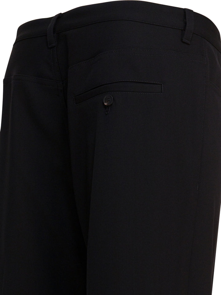 Balenciaga Wool Tailored Pants Trousers - Nero | edddc1e6b3cd89d1ed9bcb96cf6b6f6ba0fb6959