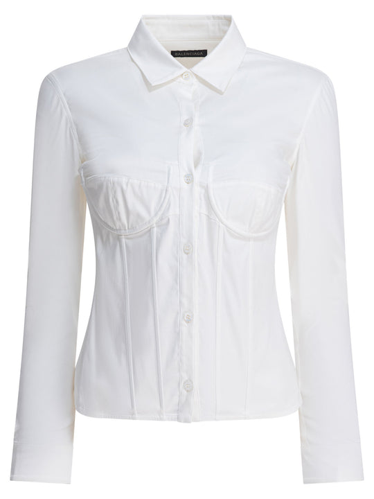 Corset Shirt Shirts Bianco