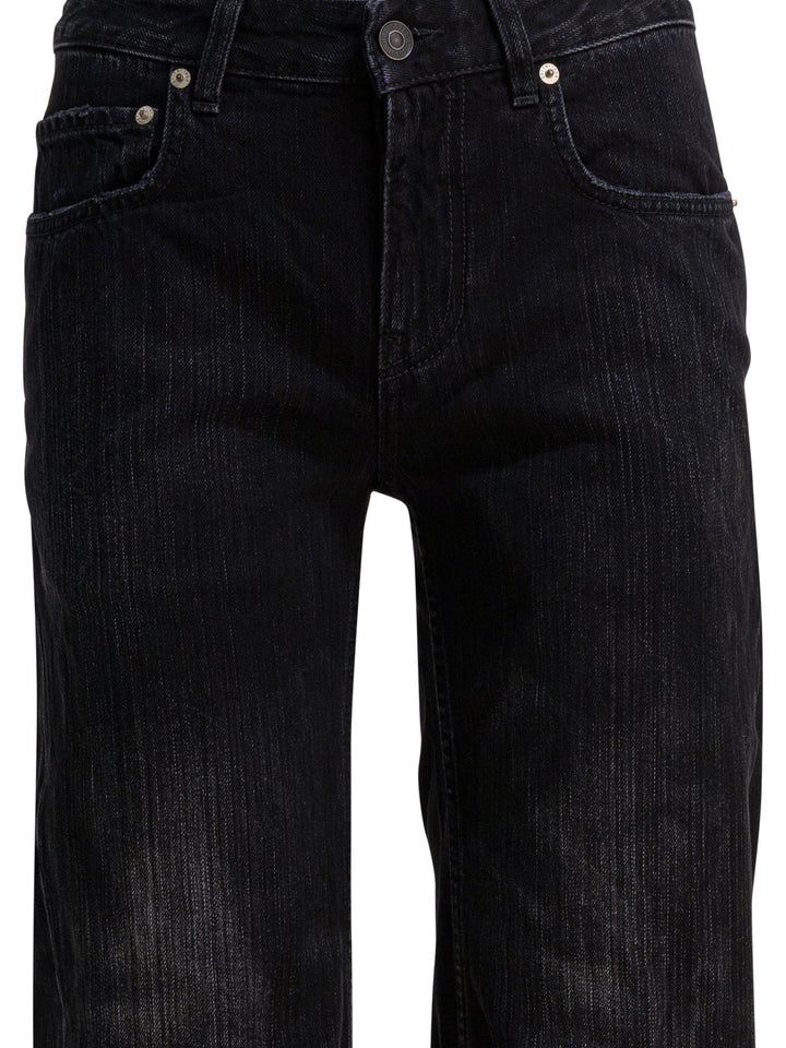 Balenciaga Wide Leg Jeans - Nero | e02ba692d6ffd5d92d0c9a0d5b3ab2e86ded2e40
