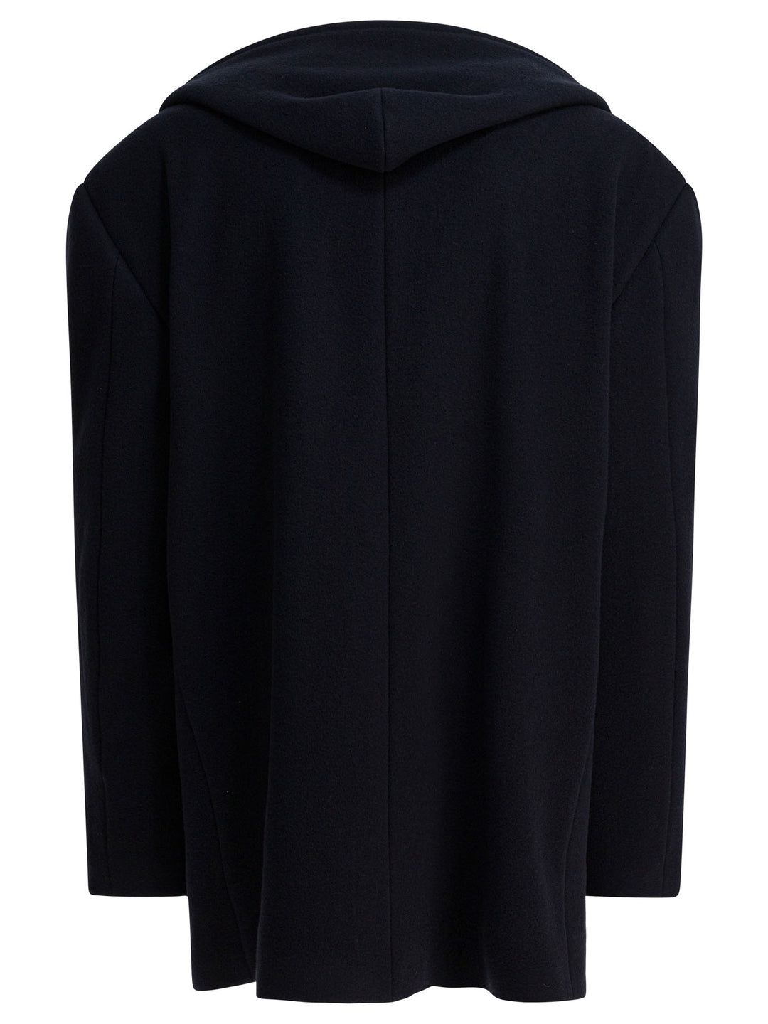 Balenciaga Short Coat With Hood Jackets and Coats - Blu | 17518503ad8f30652ddd4d7804bb2b5662f93338