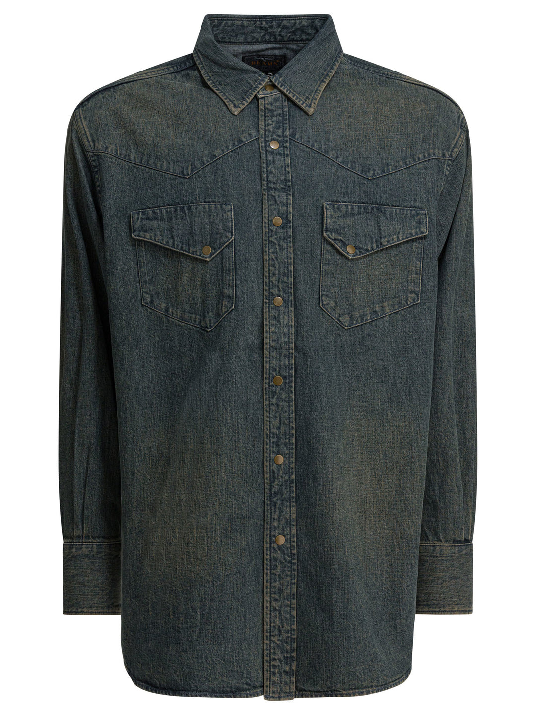 Beams Plus Western Double Dye Shirts - Blu | 9a6ba8a873749546a9d209ba7f05ee7ab48ee59d