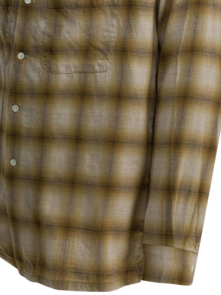 Beams Plus Wool Blend Check Shirt Shirts - Marrone | d8521489d635548b4339057fc776f35cab95c6d9