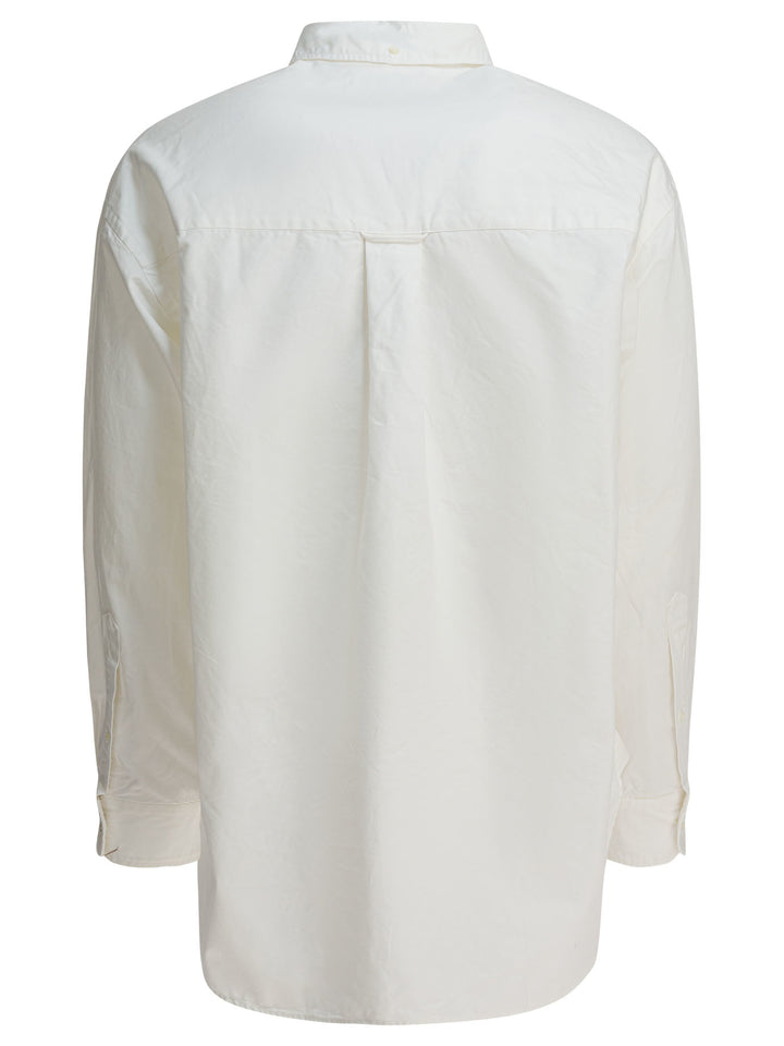Beams Plus Lisa Oxford Sn Shirts - Bianco | f6939726ddb4fee8b62ef3ef3e70eb64a126dac8