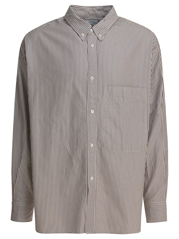 Lisa Oxford Sn Shirts Marrone