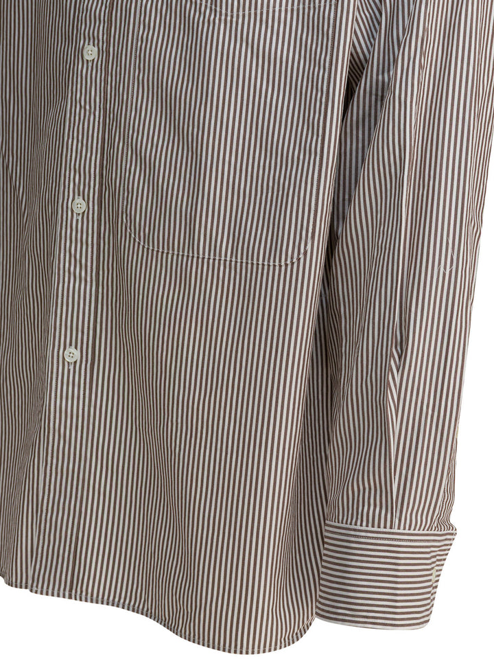 Beams Plus Lisa Oxford Sn Shirts - Marrone | ecd118c5801dd42ccf09eac82e49b0b50419b128