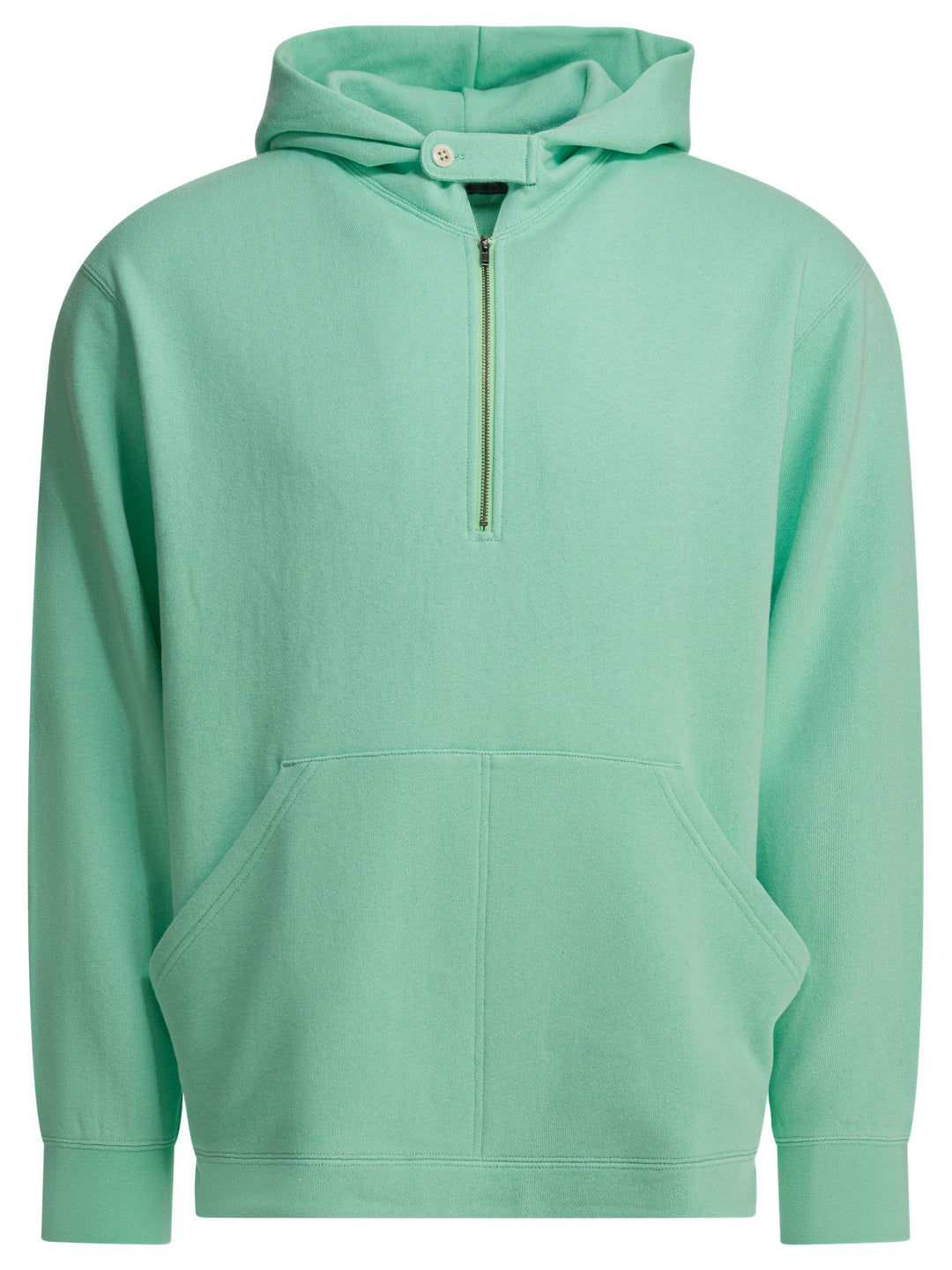 Beams Plus Half Zipper Hoodie Sweatshirts - Verde | be9e951bb40a7e6feb0d2096f82ed0e8bf6ea9d3
