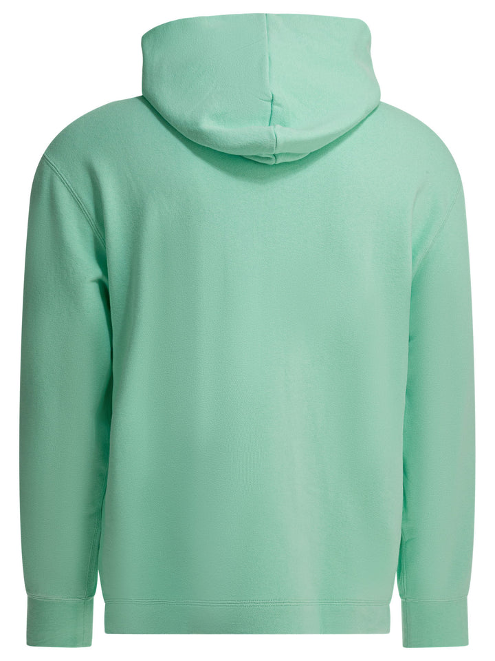 Beams Plus Half Zipper Hoodie Sweatshirts - Verde | 34d798366189e04fd8d1ff42771995eac08b9db8