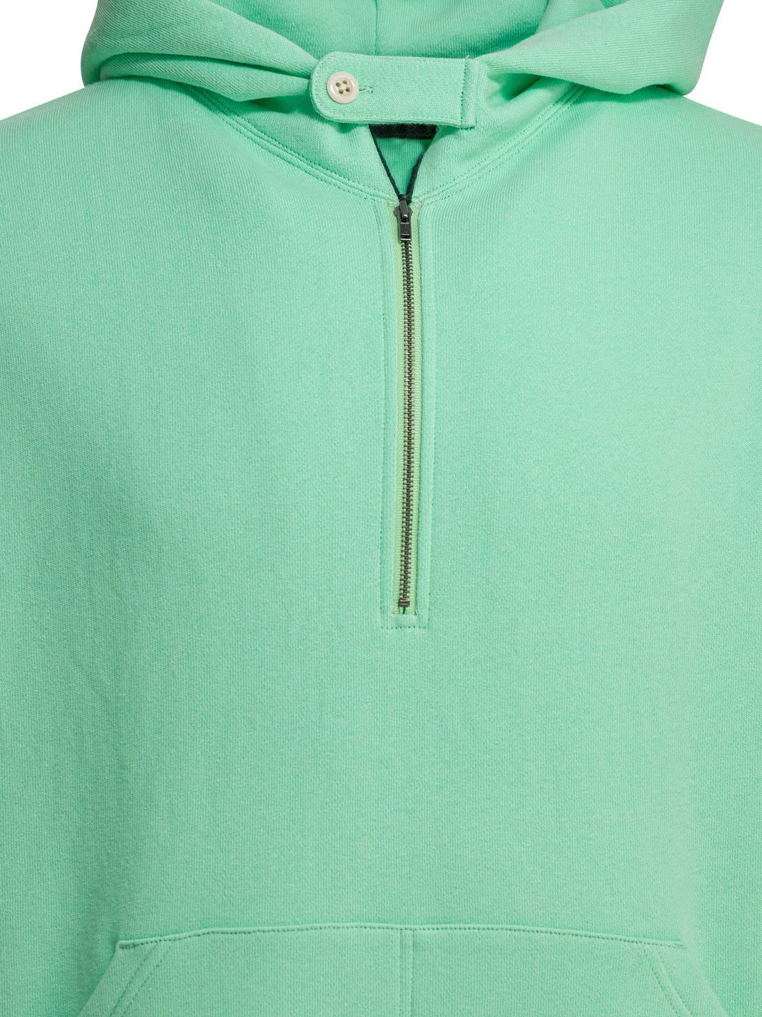 Beams Plus Half Zipper Hoodie Sweatshirts - Verde | 81ac20a0c4397c3c5285d08e26e63c9638312ebb