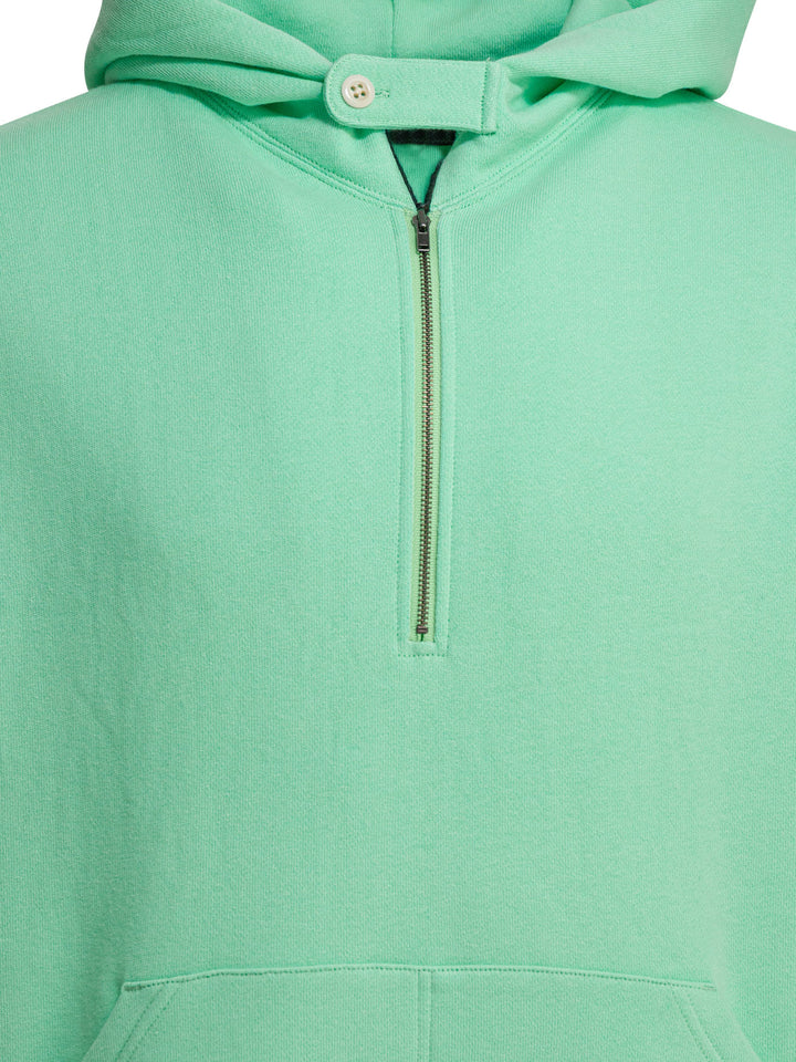 Beams Plus Half Zipper Hoodie Sweatshirts - Verde | 81ac20a0c4397c3c5285d08e26e63c9638312ebb